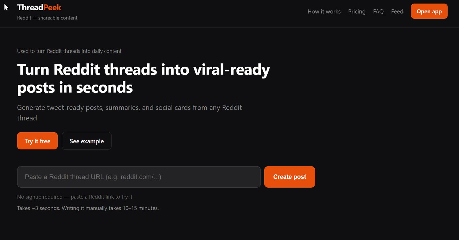 ThreadPeek — project screenshot